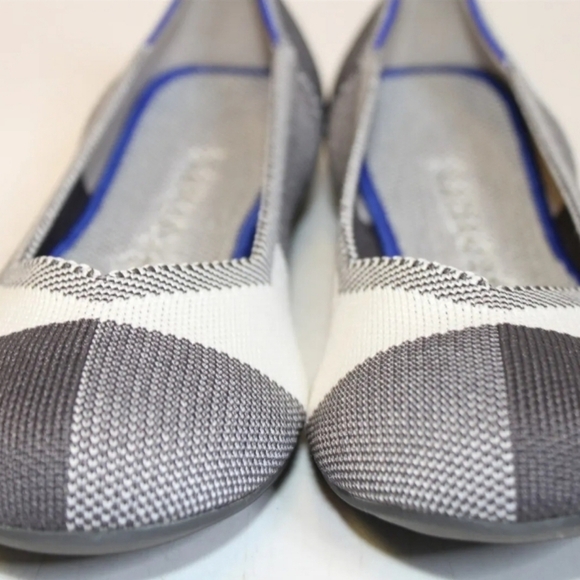 🔹️Rothy's 🔹️Womens Size 9 The Flat Captoe Black Slip On Fabric Ballet Flats - Picture 4 of 10